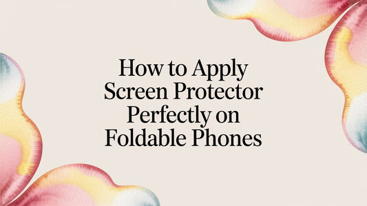 How to apply screen protector perfectly on foldable phones