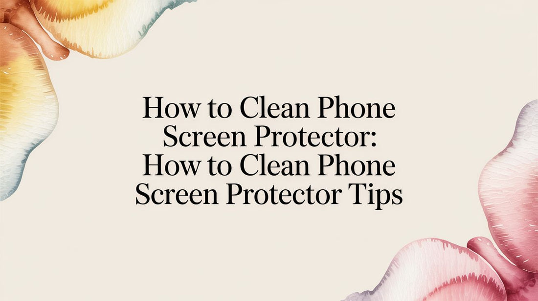How to Clean Phone Screen Protector: how to clean phone screen protector tips