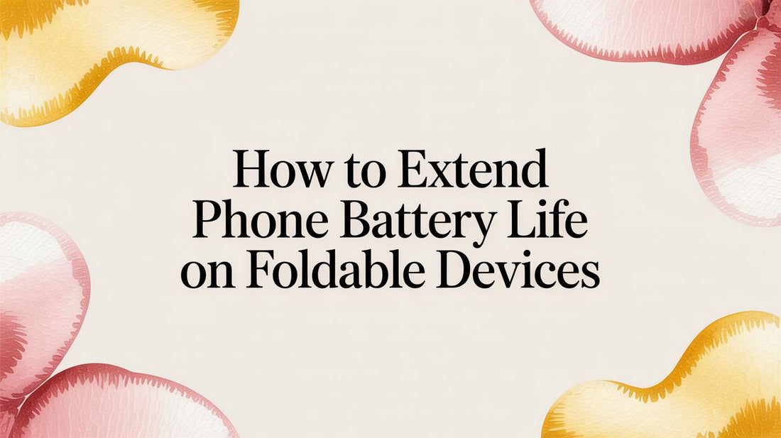 How to Extend Phone Battery Life on Foldable Devices