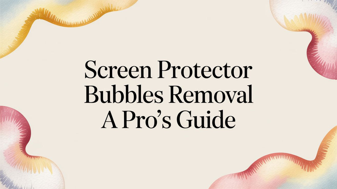 Screen Protector Bubbles Removal A Pro's Guide