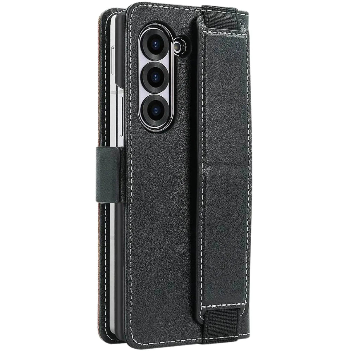 Z Fold Leather Strap Wallet Case