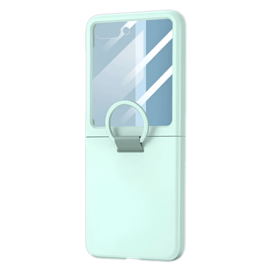Luxury Matte Skin Feel Ring Phone Case For Samsung Galaxy Z Flip Series - FoldifyCase
