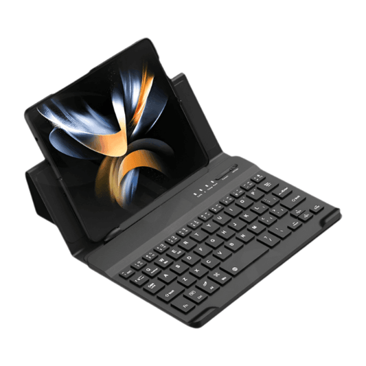 Leather Fold Stand Keyboard For Samsung Galaxy Z Fold Series - FoldifyCase