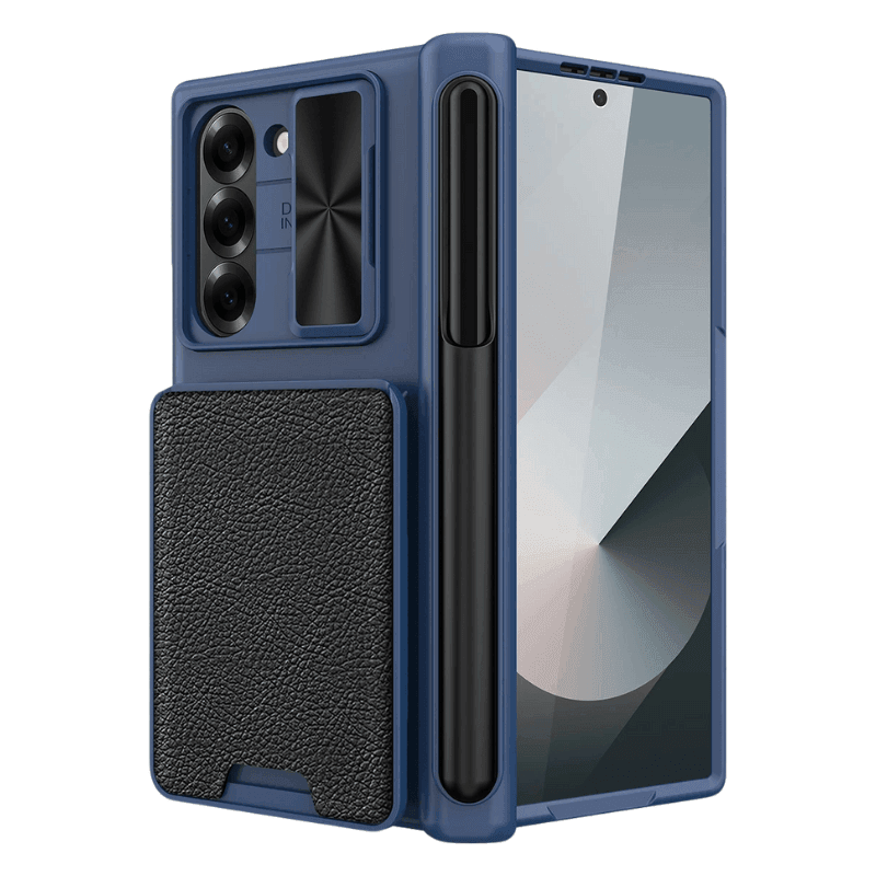 Leather Card Bag Sliding Window Case For Samsung Galaxy Z Fold Series - FoldifyCase