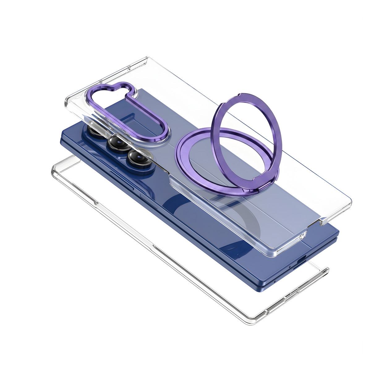 Axon M1 layered clear-back feature - Purple