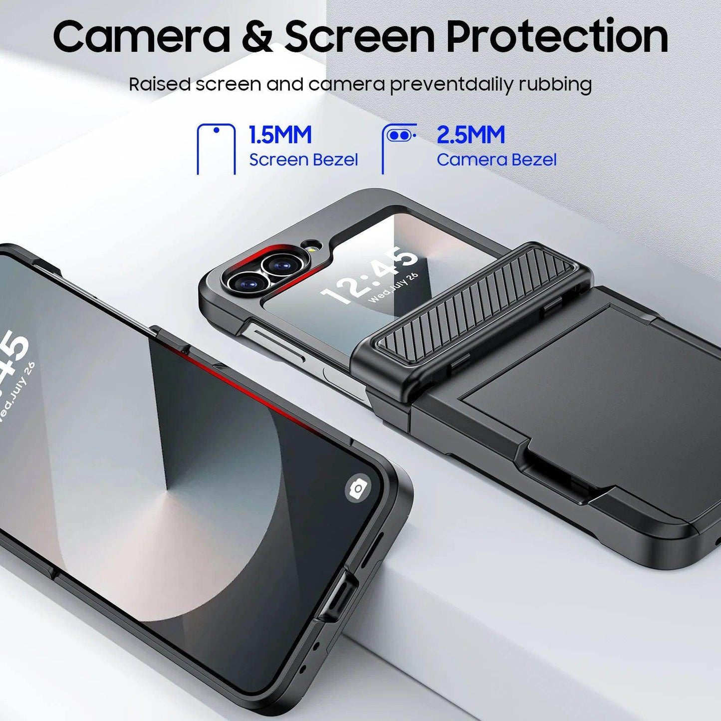 Built-In Screen Protector Shockproof Case For Samsung Galaxy Z Flip 6 - FoldifyCase