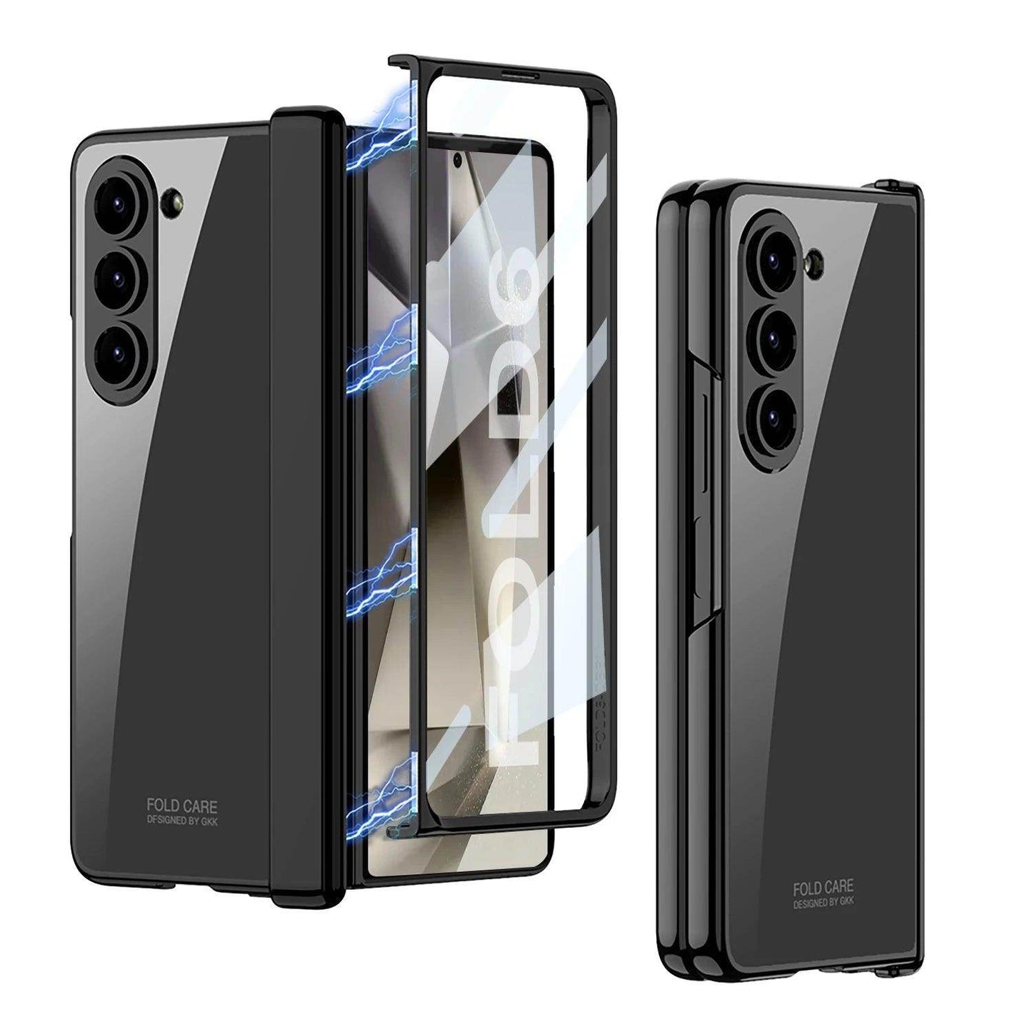 Electroplating Transparent Hinge Protection Case For Samsung Galaxy Z Fold 6 - FoldifyCase
