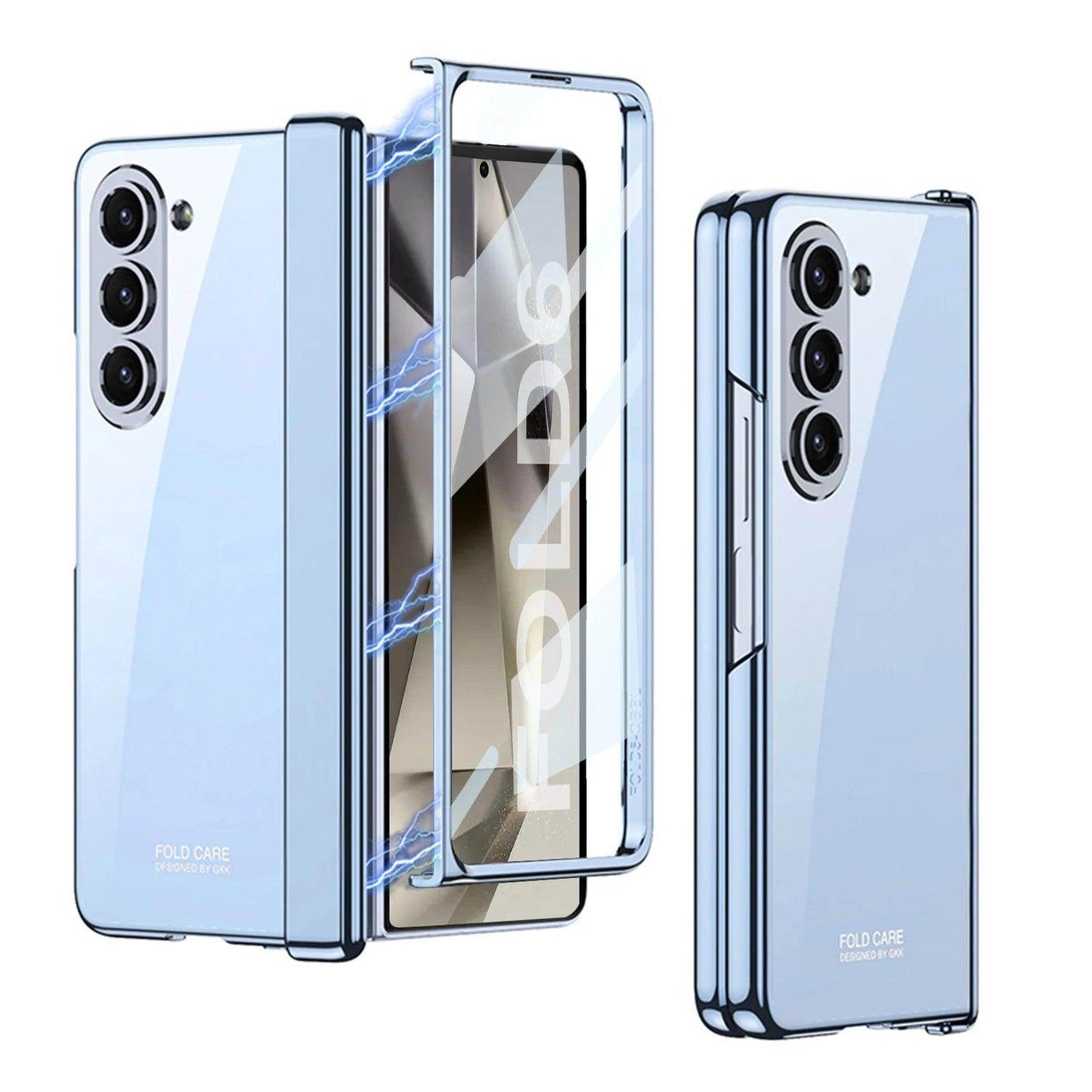 Electroplating Transparent Hinge Protection Case For Samsung Galaxy Z Fold 6 - FoldifyCase