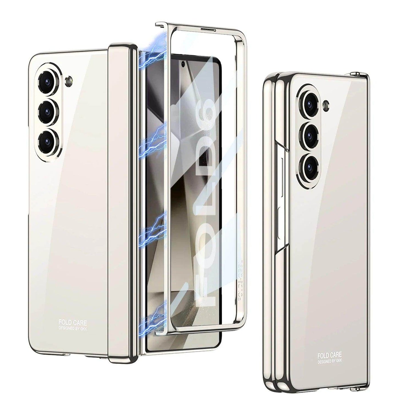 Electroplating Transparent Hinge Protection Case For Samsung Galaxy Z Fold 6 - FoldifyCase