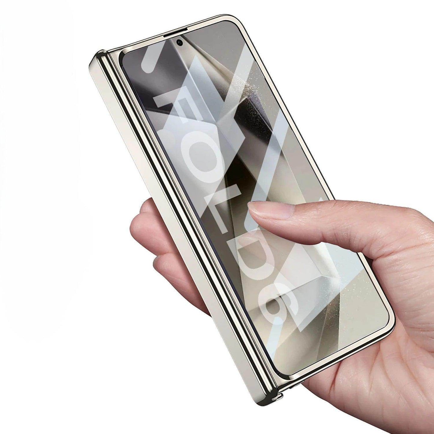Electroplating Transparent Hinge Protection Case For Samsung Galaxy Z Fold 6 - FoldifyCase