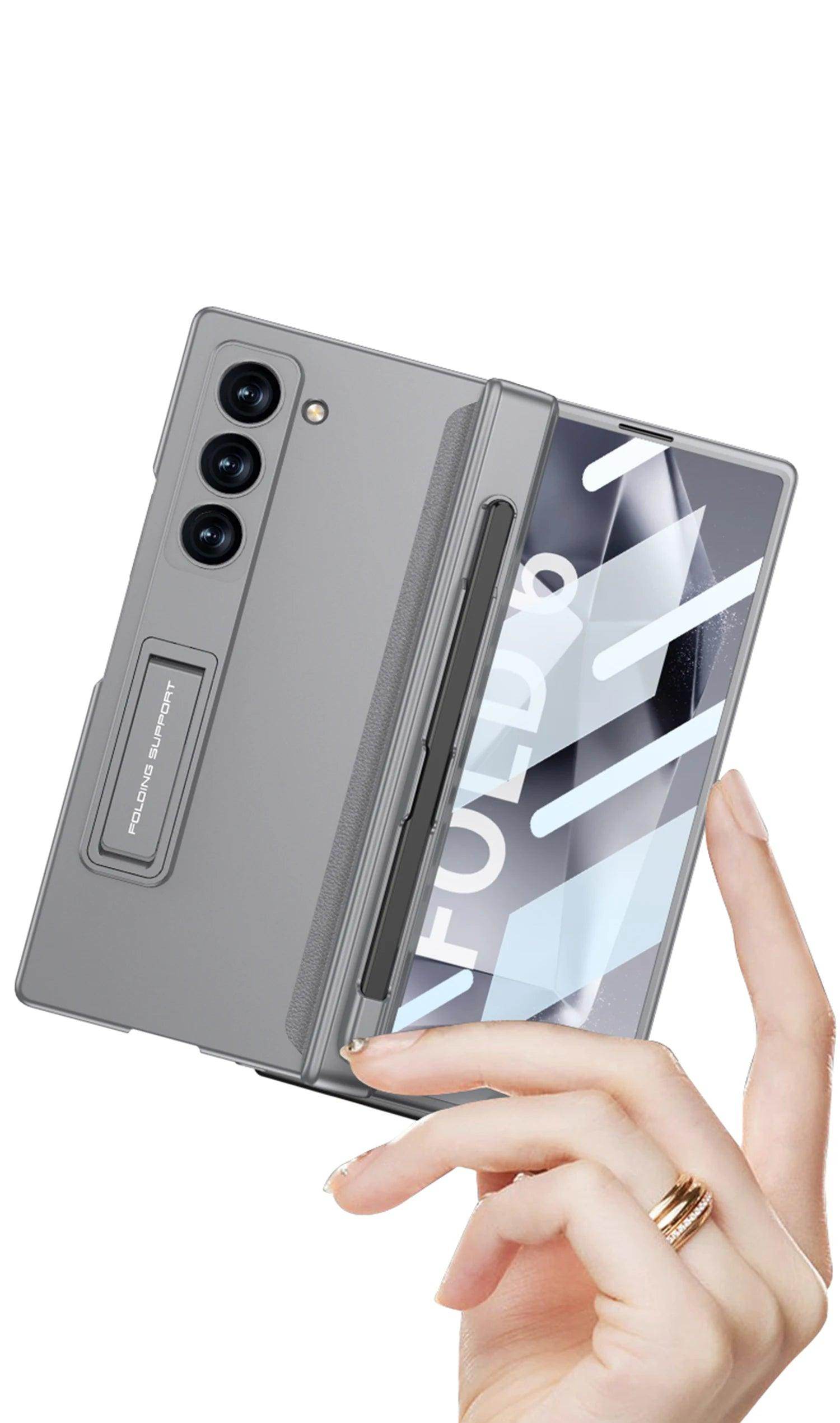 Luxury Magnetic Hinge Holder Phone Case For Samsung Galaxy Z Fold Series - FoldifyCase
