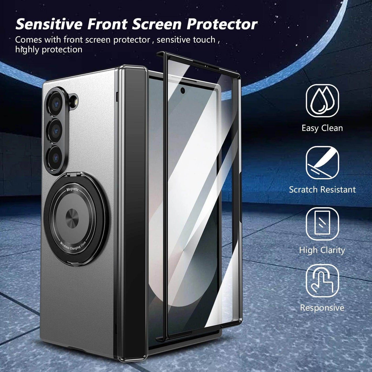 Magsafe Magnetic Bracket Hinge Protective Case For Samsung Galaxy Z Fold Series - FoldifyCase