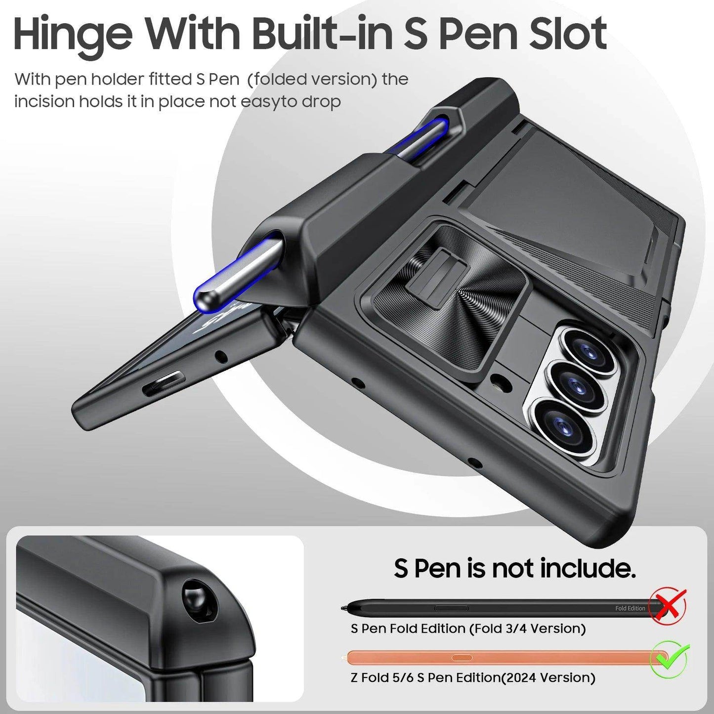 S Pen Card Holder Case For Samsung Galaxy Z Fold 6 - FoldifyCase