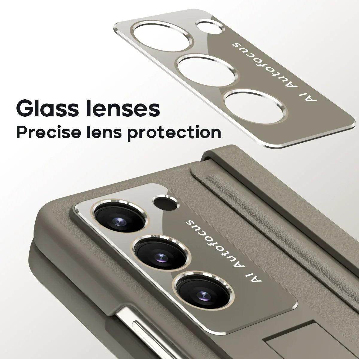 Skin Friendly Matte Leather Bracket For Samsung Galaxy Z Fold Series - FoldifyCase