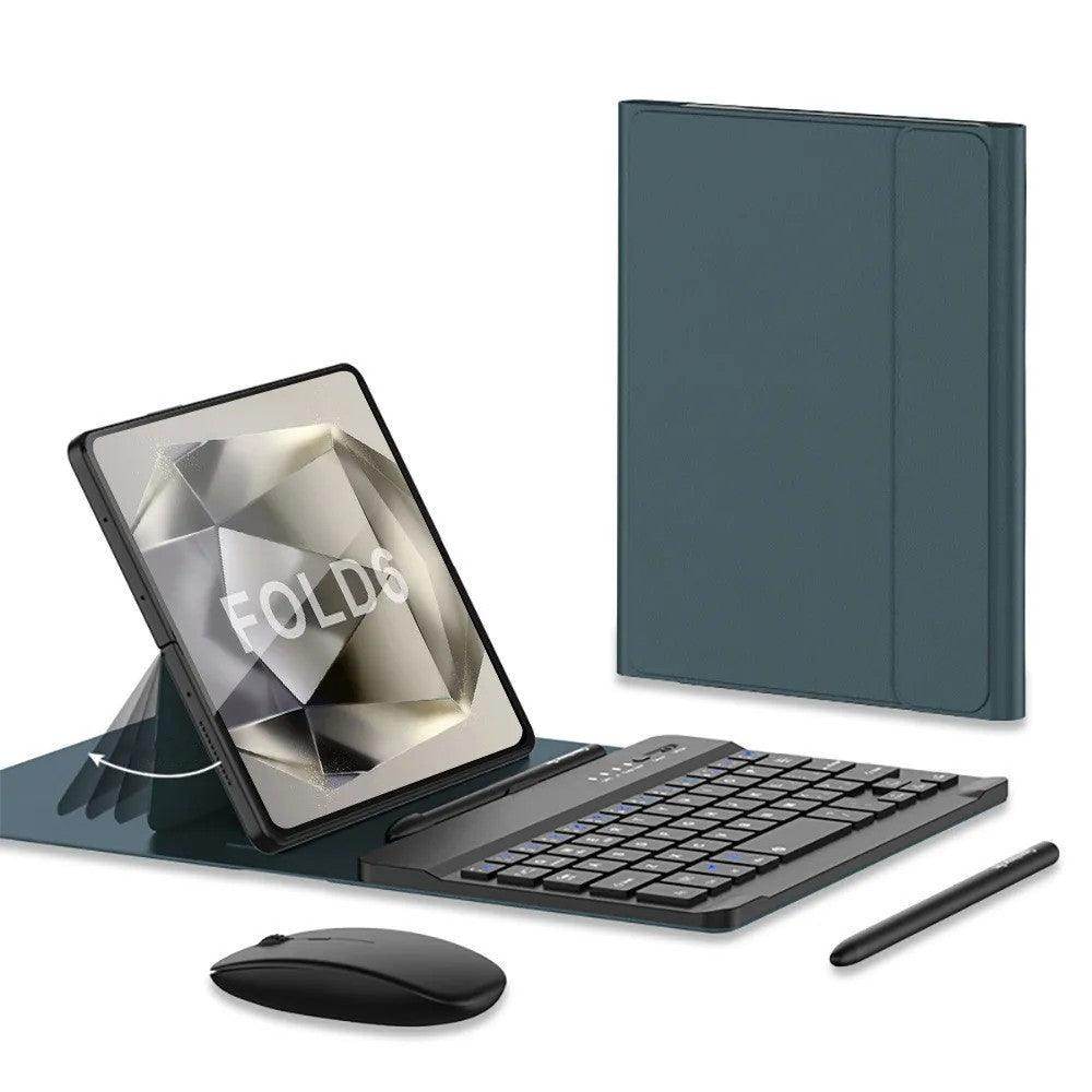 Magnetic Folding Keyboard Stand Leather Case For Samsung Galaxy Z Fold Series - FoldifyCase
