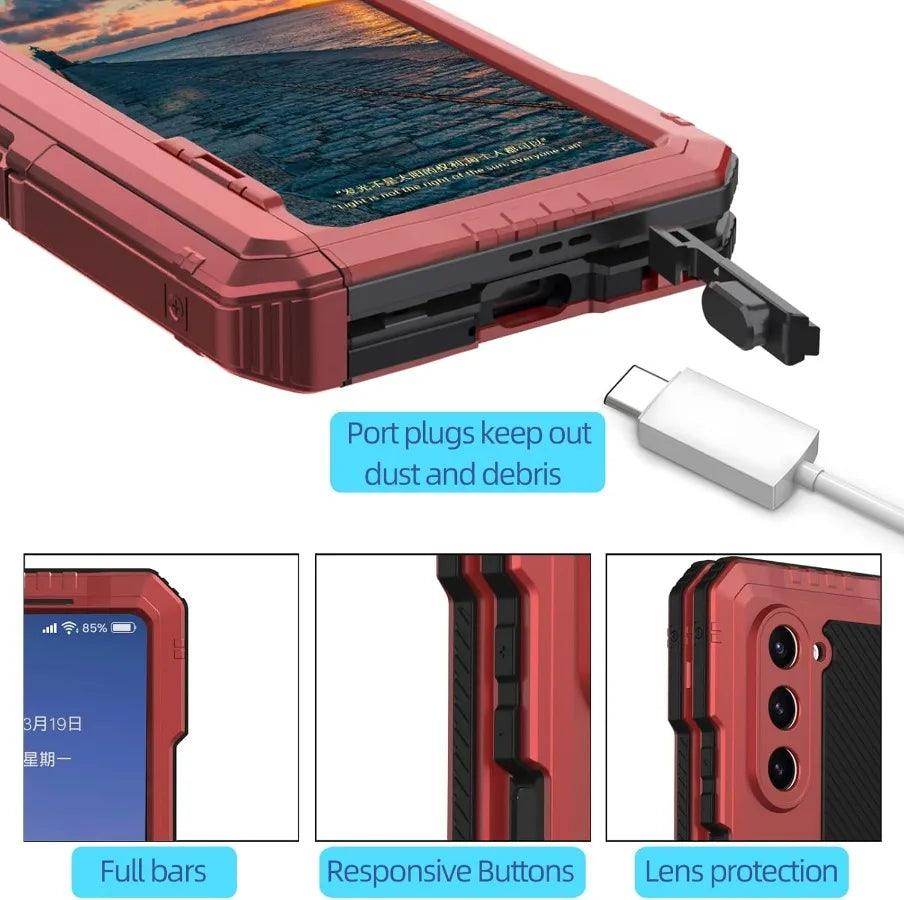 Heavy Duty Metal Phone Case For Samsung Galaxy Z Fold Series - FoldifyCase