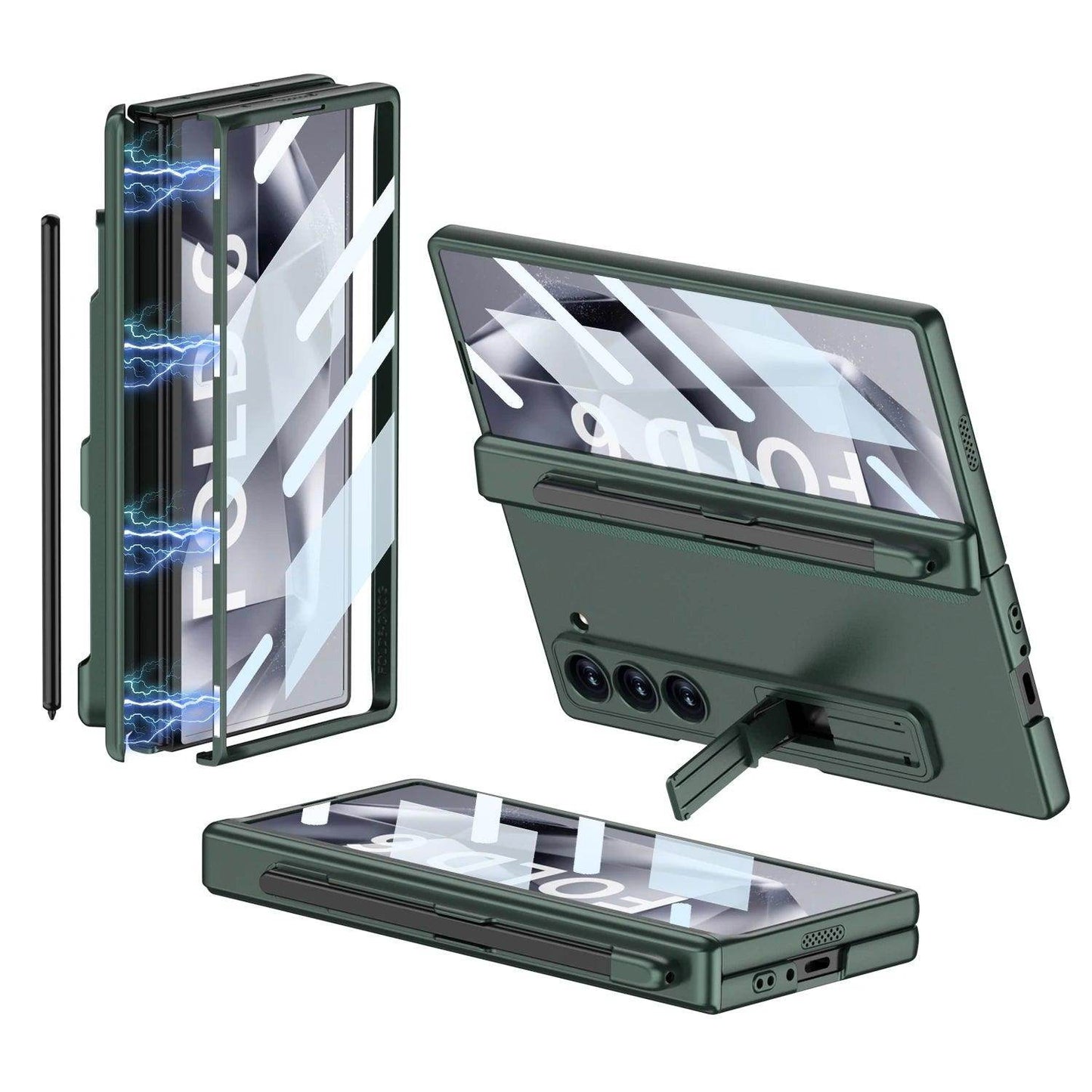 Luxury Magnetic Hinge Holder Phone Case For Samsung Galaxy Z Fold Series - FoldifyCase