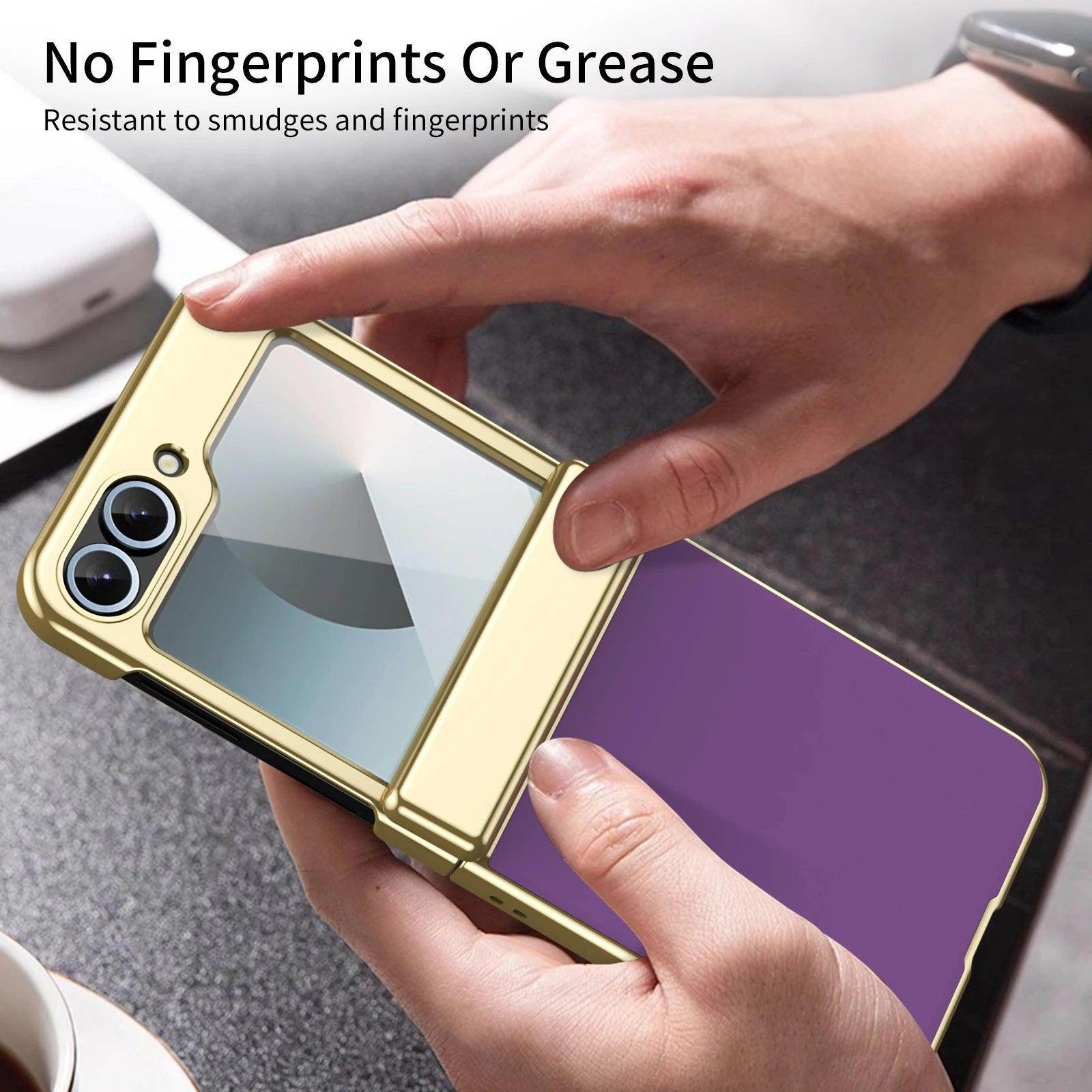 Plating Hinge Protection Case Screen For Samsung Galaxy Z Flip Series - FoldifyCase