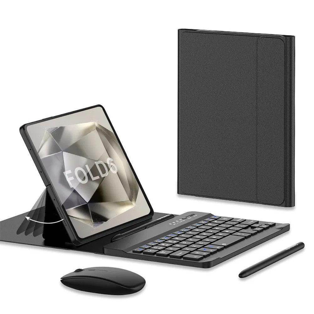 Magnetic Folding Keyboard Stand Leather Case For Samsung Galaxy Z Fold Series - FoldifyCase