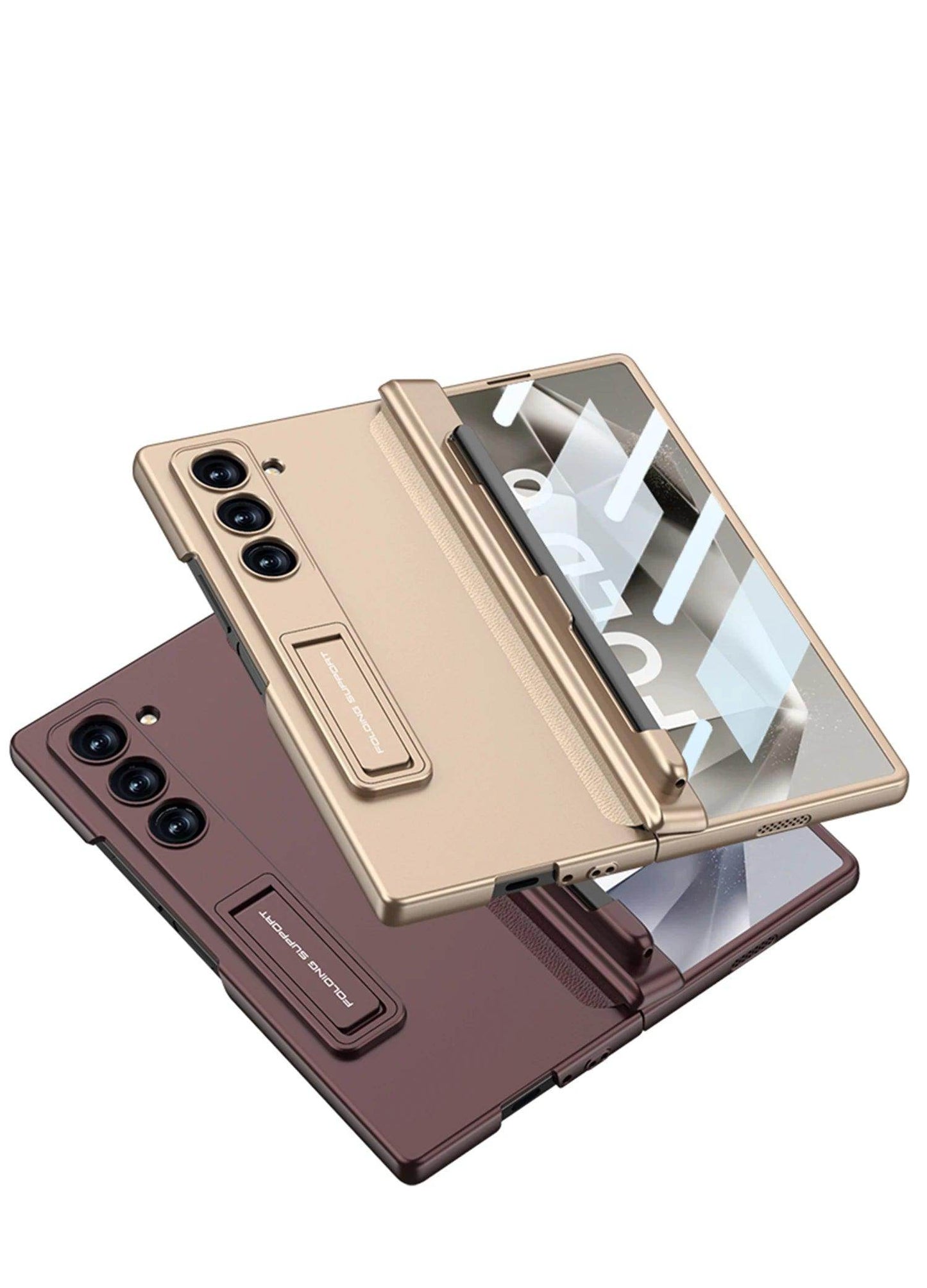 Luxury Magnetic Hinge Holder Phone Case For Samsung Galaxy Z Fold Series - FoldifyCase