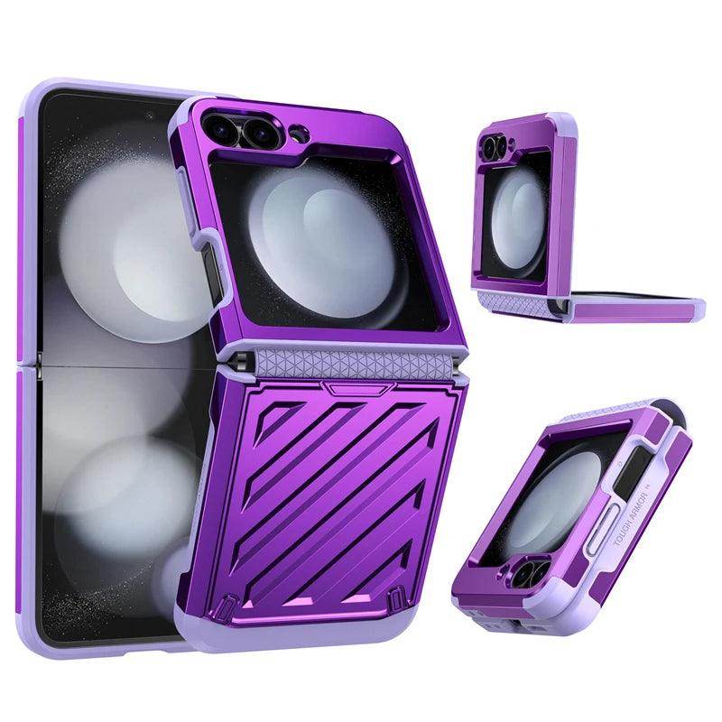 Electroplated Retractable Hinge Protective Case For Samsung Z Flip Series - FoldifyCase