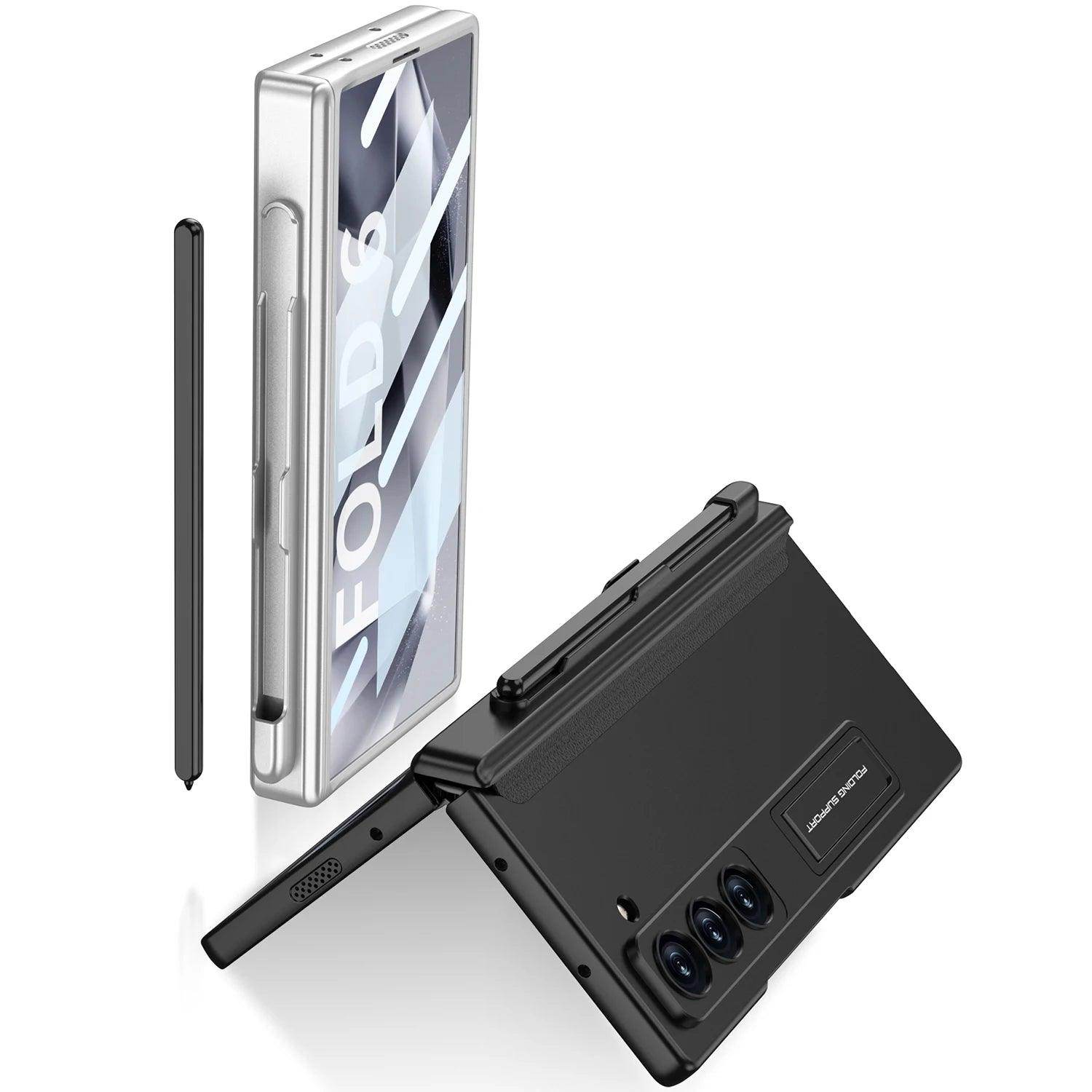 Luxury Magnetic Hinge Holder Phone Case For Samsung Galaxy Z Fold Series - FoldifyCase