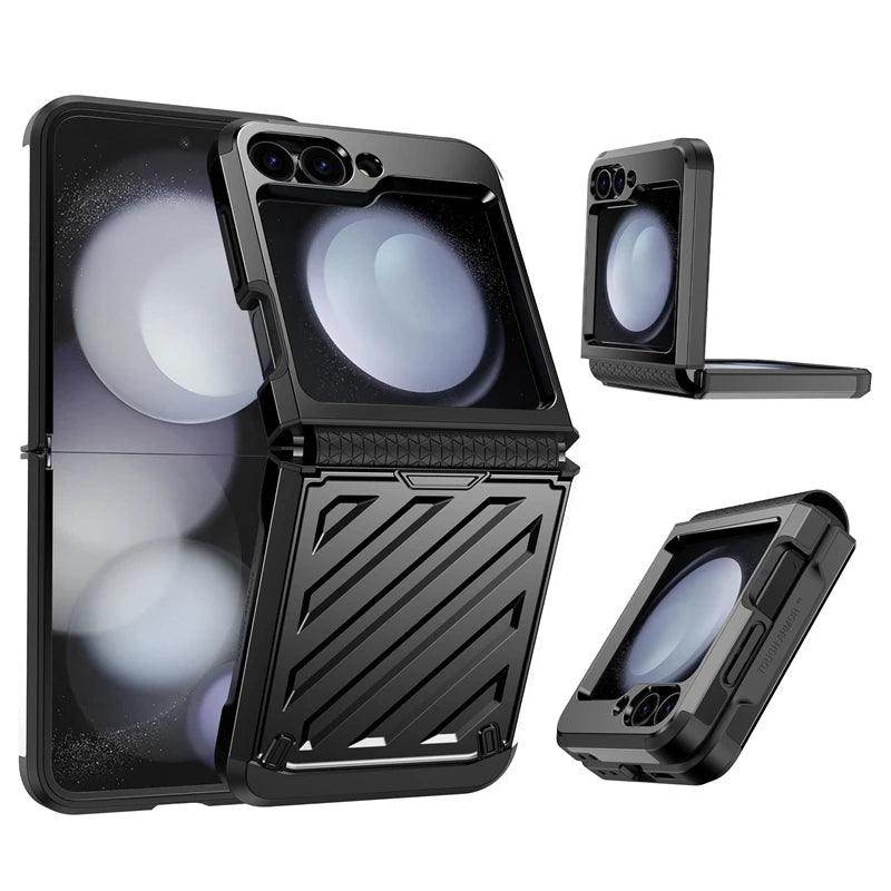 Electroplated Retractable Hinge Protective Case For Samsung Z Flip Series - FoldifyCase