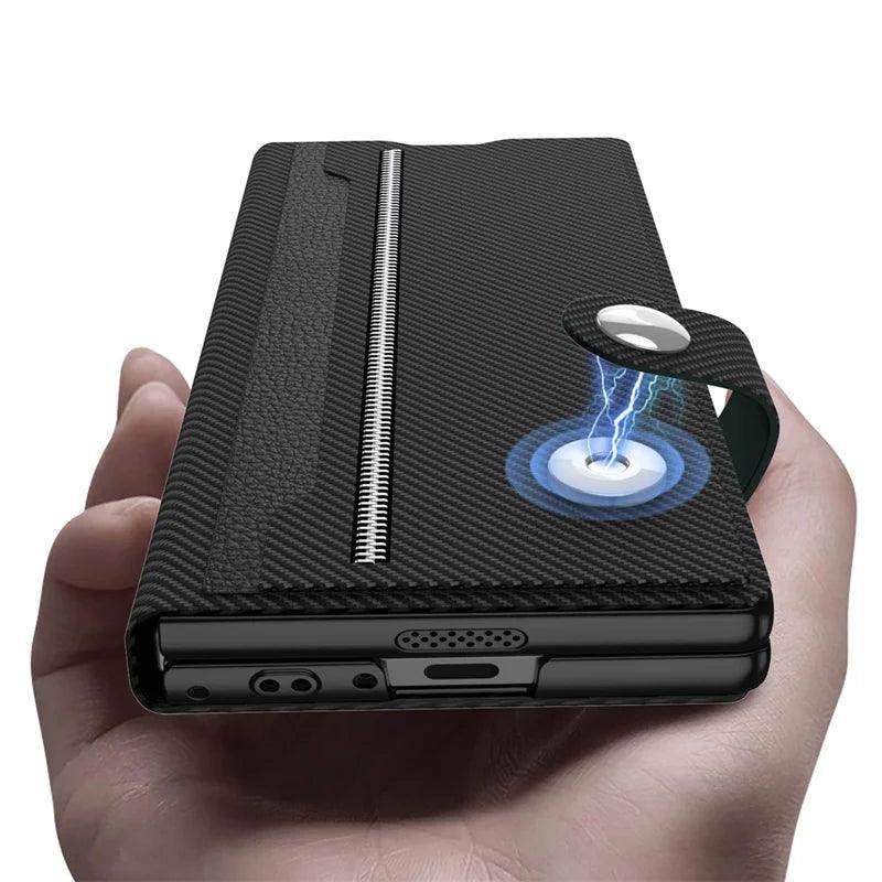 Leather Magnetic Card Slot Phone Case For Samsung Galaxy Z Fold 6 - FoldifyCase