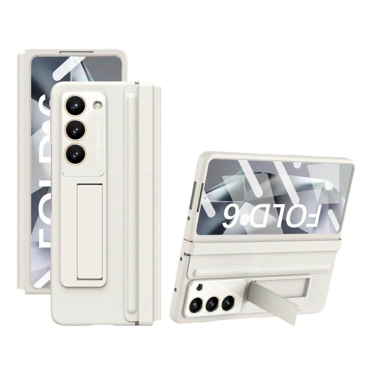 Skin Friendly Matte Leather Bracket For Samsung Galaxy Z Fold Series - FoldifyCase