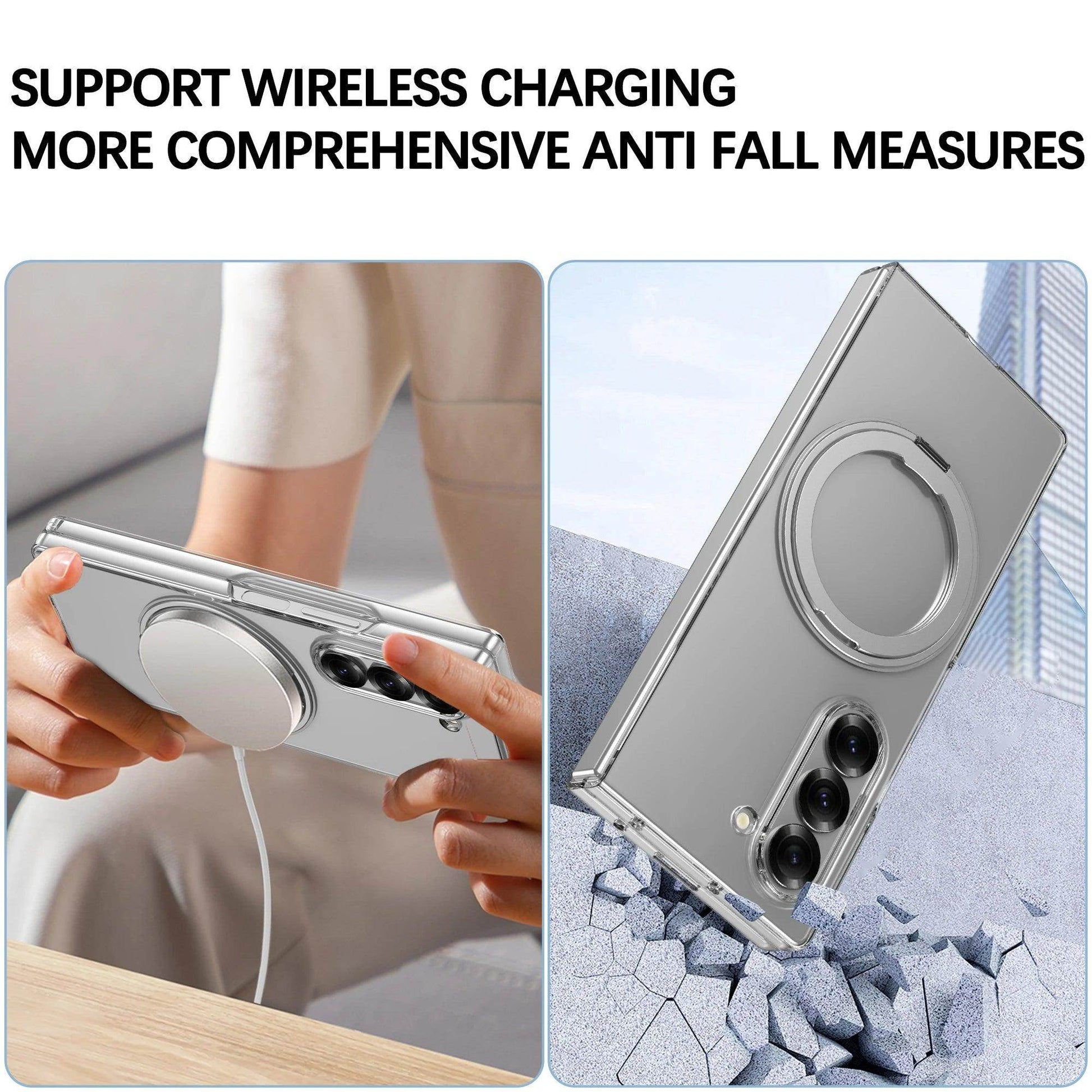 Transparent Magsafe Wireless Charging Case For Samsung Galaxy Z Fold 6 - FoldifyCase