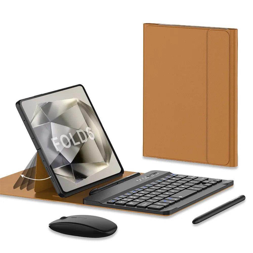 Magnetic Folding Keyboard Stand Leather Case For Samsung Galaxy Z Fold Series - FoldifyCase