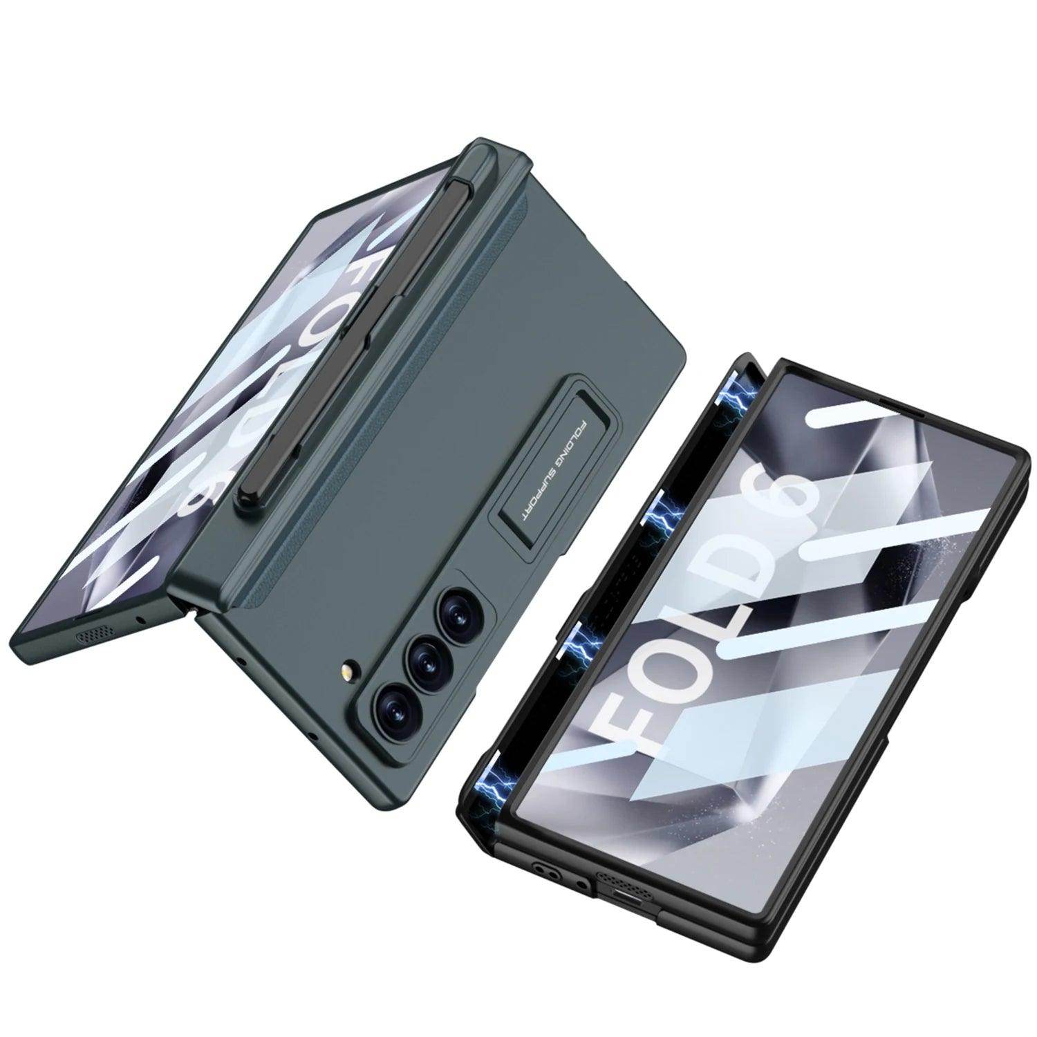 Luxury Magnetic Hinge Holder Phone Case For Samsung Galaxy Z Fold Series - FoldifyCase