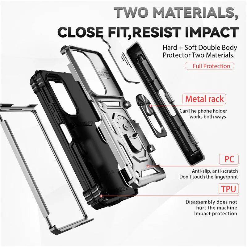 Military Shock Resistant Ring Holder For Samsung Galaxy Z Fold Series - FoldifyCase