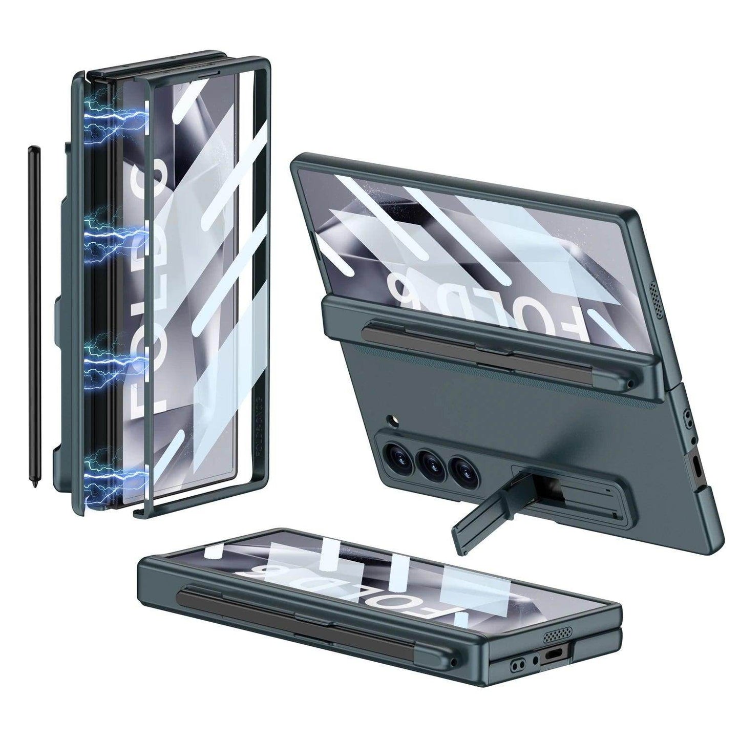 Luxury Magnetic Hinge Holder Phone Case For Samsung Galaxy Z Fold Series - FoldifyCase