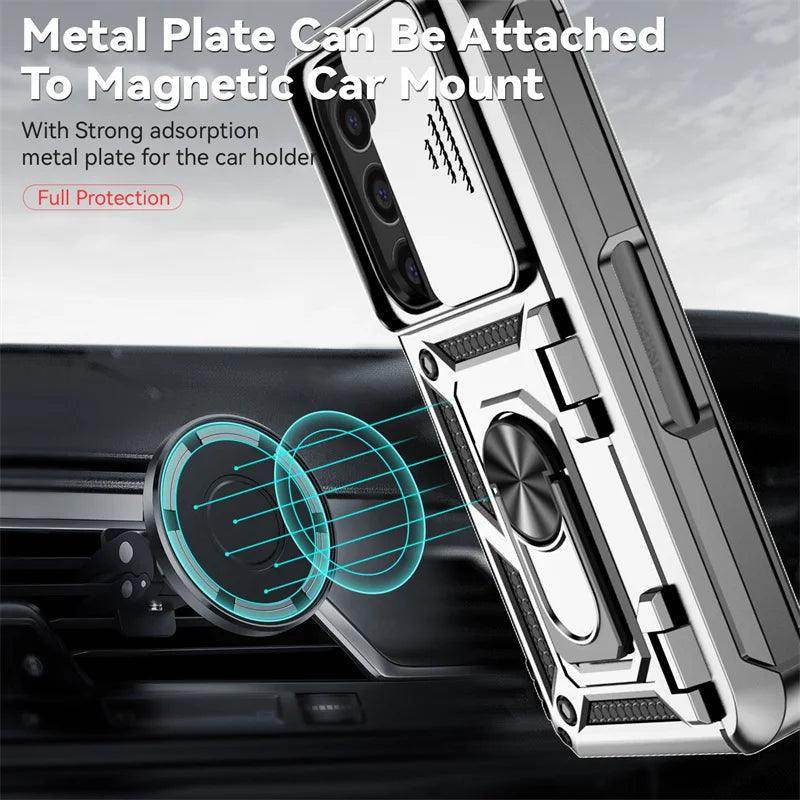 Military Shock Resistant Ring Holder For Samsung Galaxy Z Fold Series - FoldifyCase