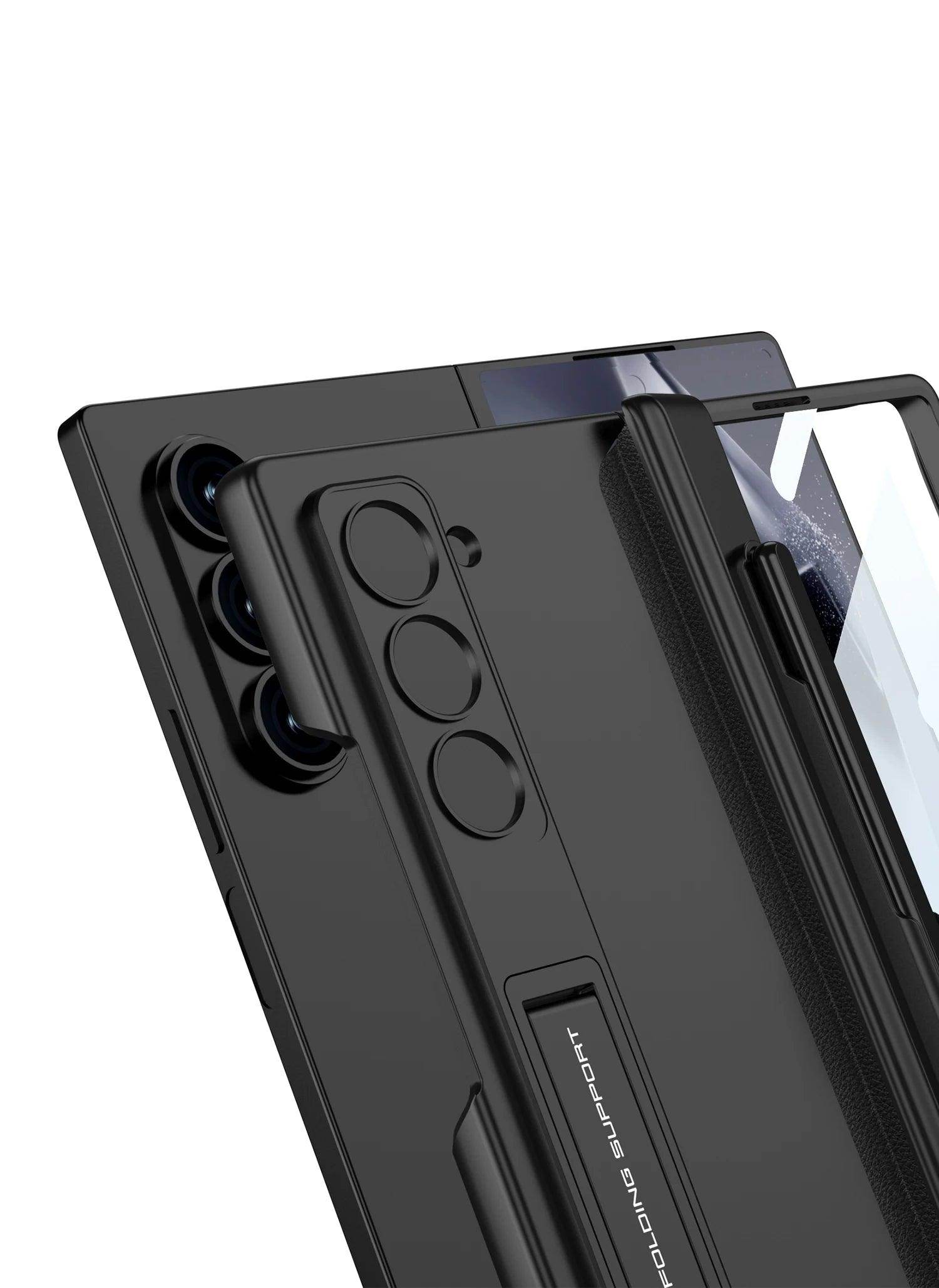 Luxury Magnetic Hinge Holder Phone Case For Samsung Galaxy Z Fold Series - FoldifyCase