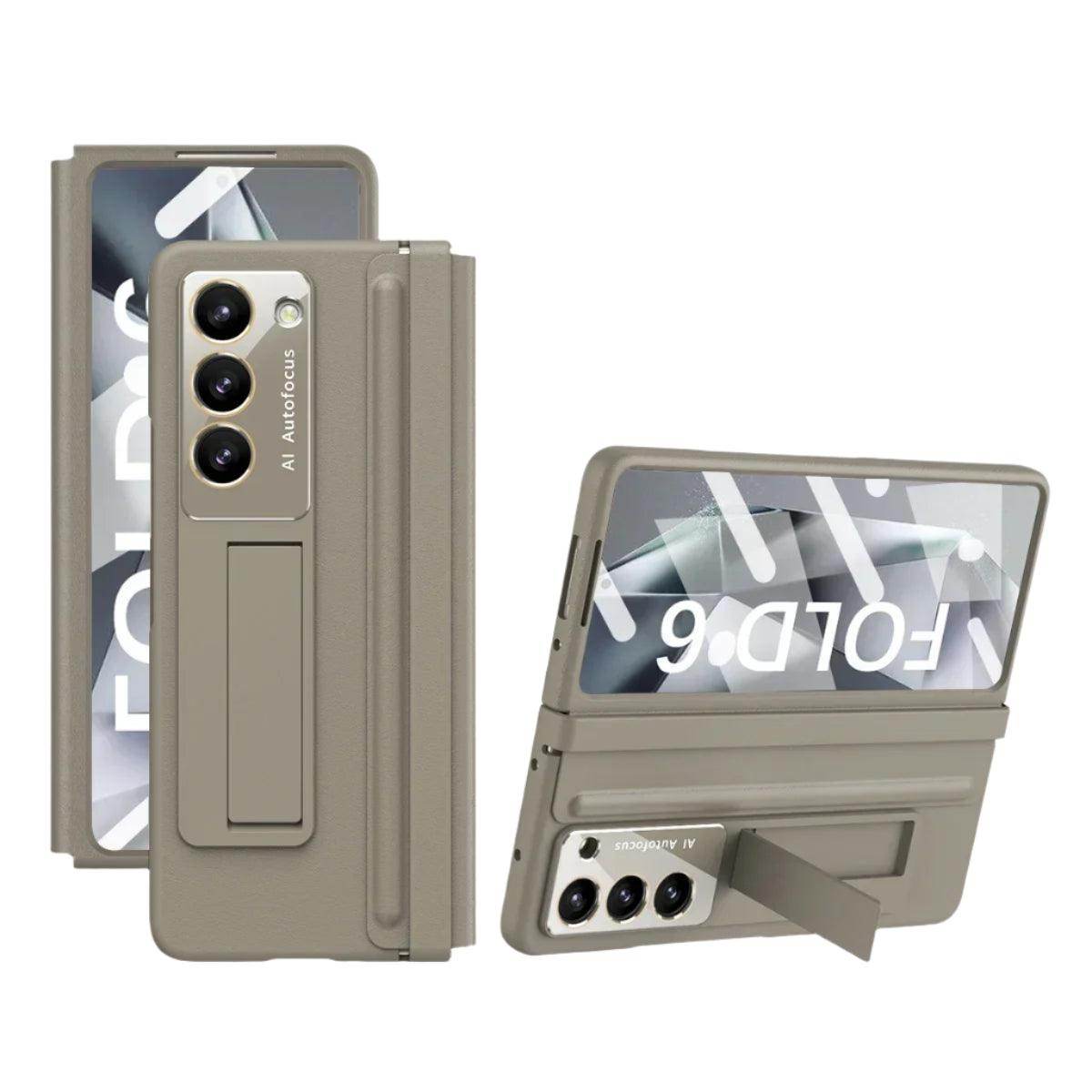 Skin Friendly Matte Leather Bracket For Samsung Galaxy Z Fold Series - FoldifyCase