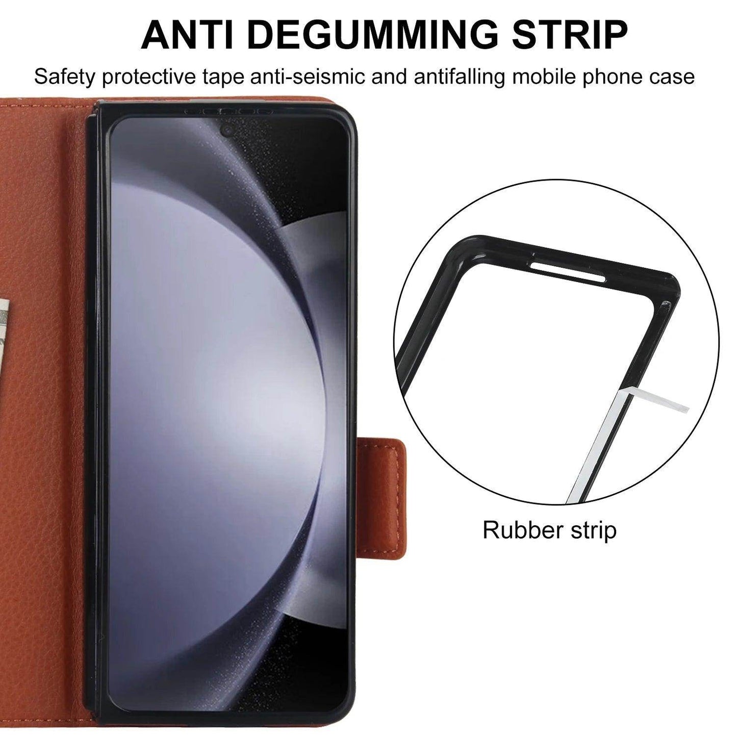Luxury Folding Card Leather Stand Case For Samsung Galaxy Z Fold Series - FoldifyCase