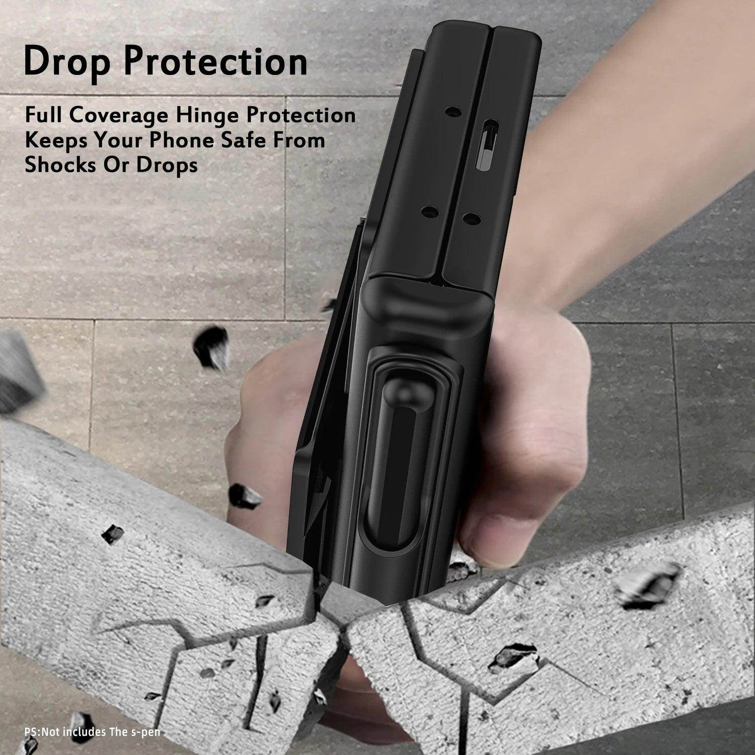 Leather Card Bag Sliding Window Case For Samsung Galaxy Z Fold Series - FoldifyCase