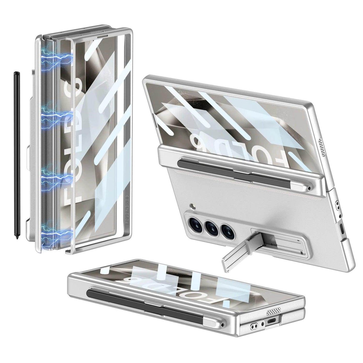 Luxury Magnetic Hinge Holder Phone Case For Samsung Galaxy Z Fold Series - FoldifyCase