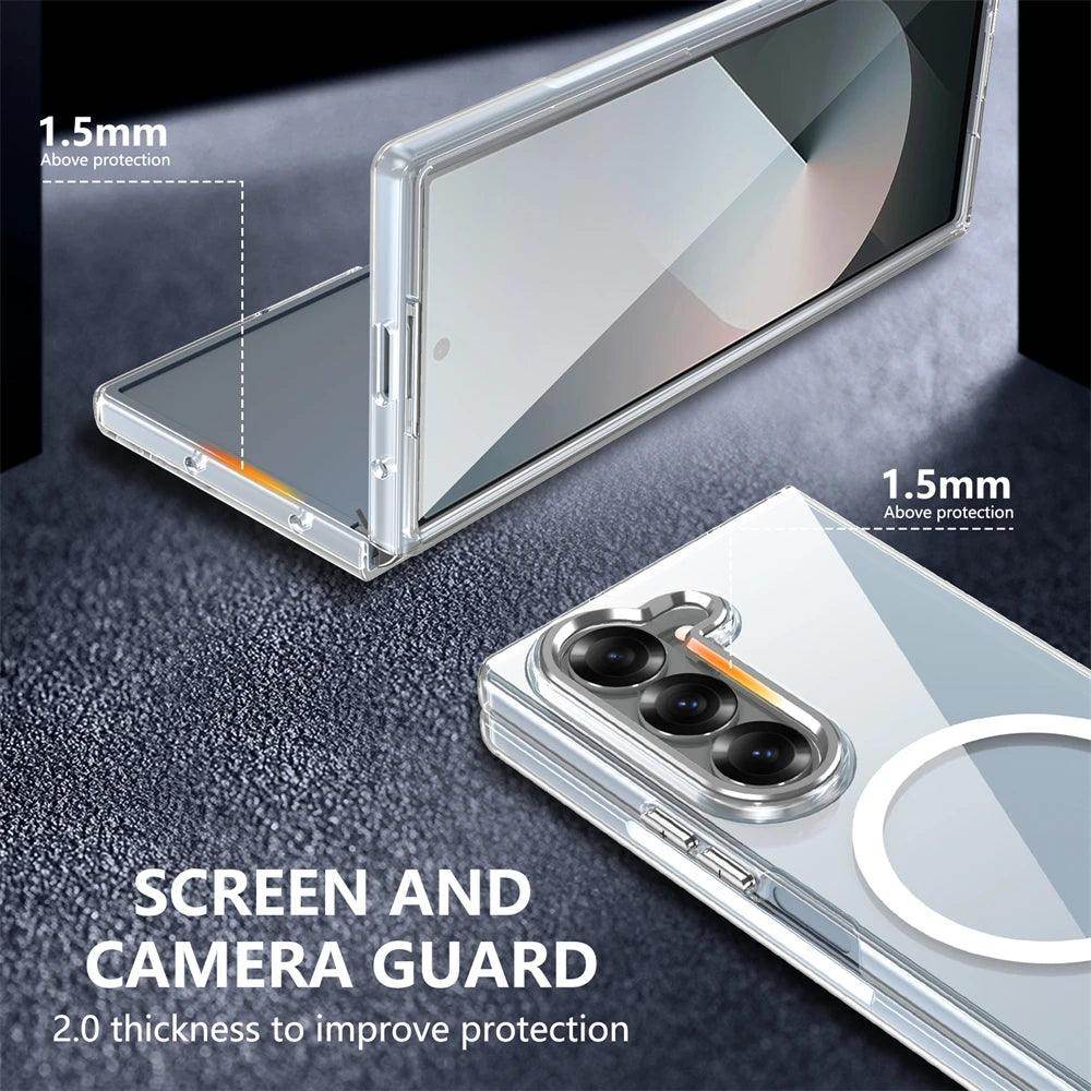 Magnetic Clear Phone Case For Samsung Galaxy Z Fold Series - FoldifyCase