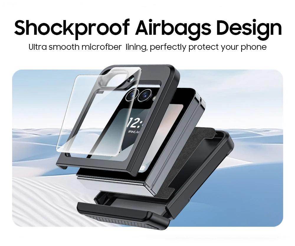 Built-In Screen Protector Shockproof Case For Samsung Galaxy Z Flip 6 - FoldifyCase