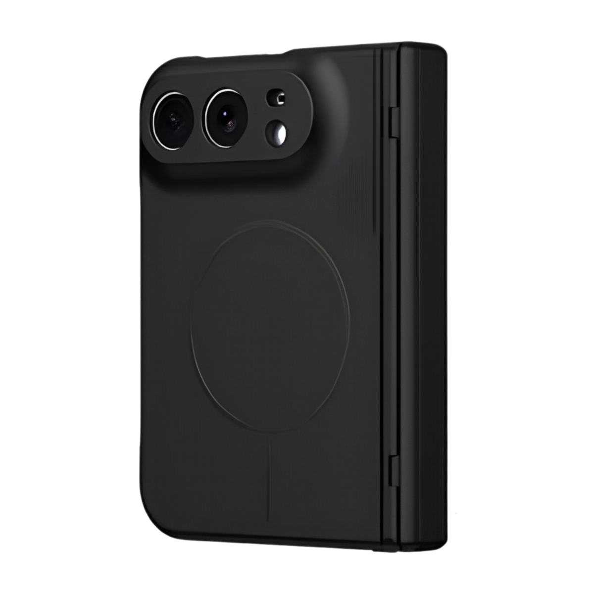 Spineguard P1 Black MagSafe folding case for iPhone Fold - rear view