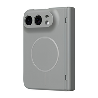 Spineguard P1 Gray MagSafe folding case for iPhone Fold - rear view