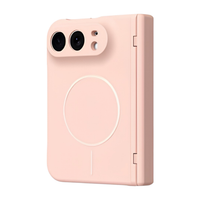 Spineguard P1 Pink MagSafe folding case for iPhone Fold - rear view